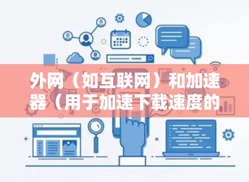外网（如互联网）和加速器（用于加速下载速度的工具）是两个不同的概念。外网通常指的是互联网，允许用户访问外部服务器、数据库等资源。而加速器是用于加速下载速度的工具，通常用于下载文件或访问外部网站
