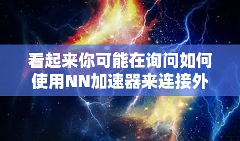看起来你可能在询问如何使用NN加速器来连接外网。但是，首先，请确认NN是什么意思，是否是指某个特定的加速器品牌、工具、或术语。如果NN是某个品牌或特定工具的缩写，可能需要更多的上下文来准确回答
