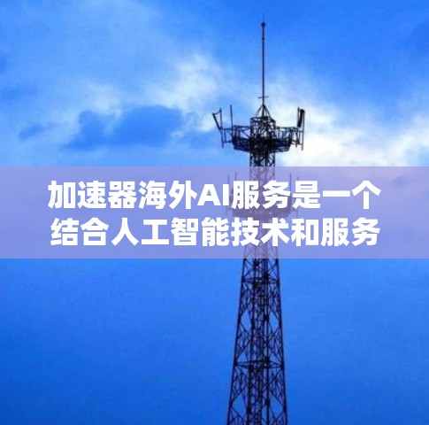 加速器海外AI服务是一个结合人工智能技术和服务的工具，旨在通过加速AI模型的训练、推理或部署，提升效率。以下是对该主题的详细介绍
