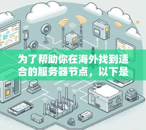 为了帮助你在海外找到适合的服务器节点，以下是一些综合考虑的因素和推荐，供你参考